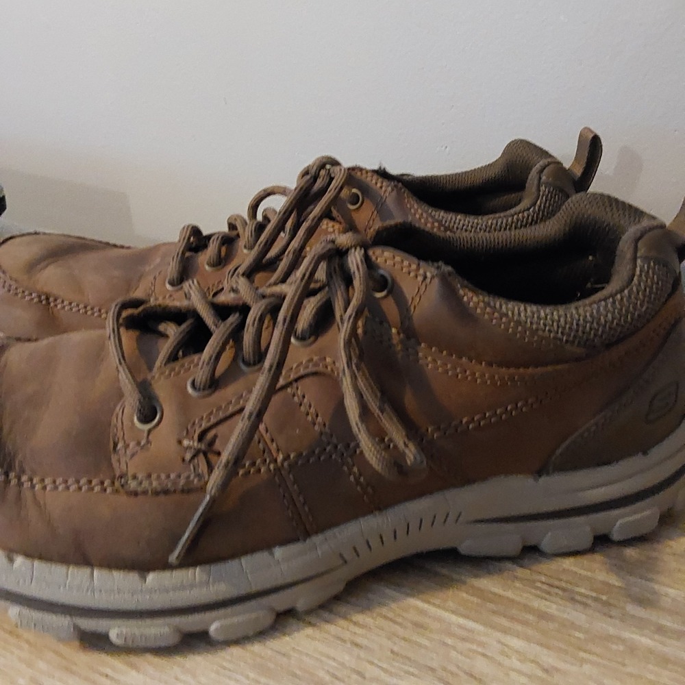Skechers Men's Braver Ralson Casual Shoes Oxford Size 8.5‎ Desert Brown
